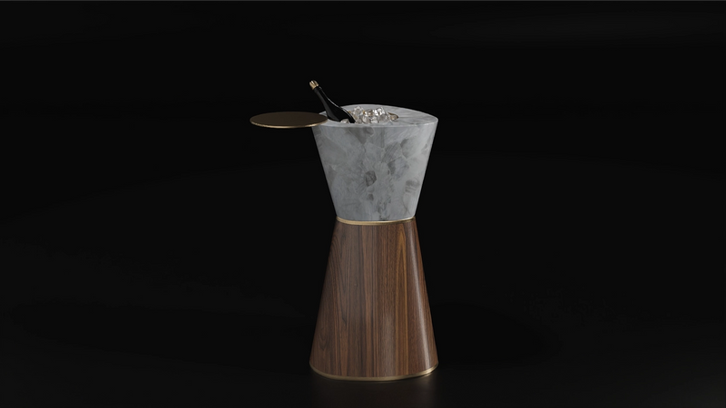 tall pedestal cocktail table for bars and lounges