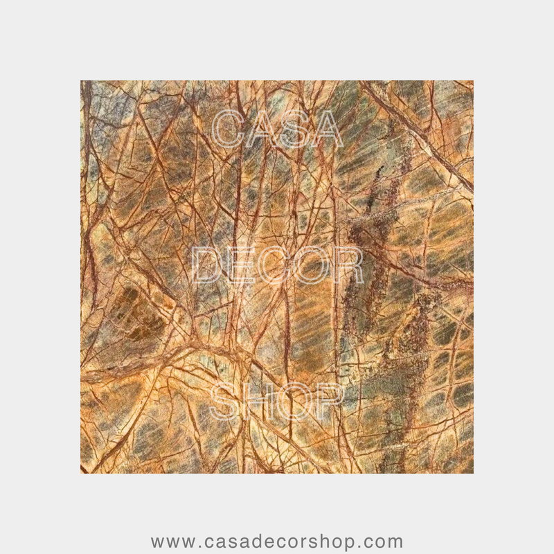 Golden Rainforest Marble Table Top