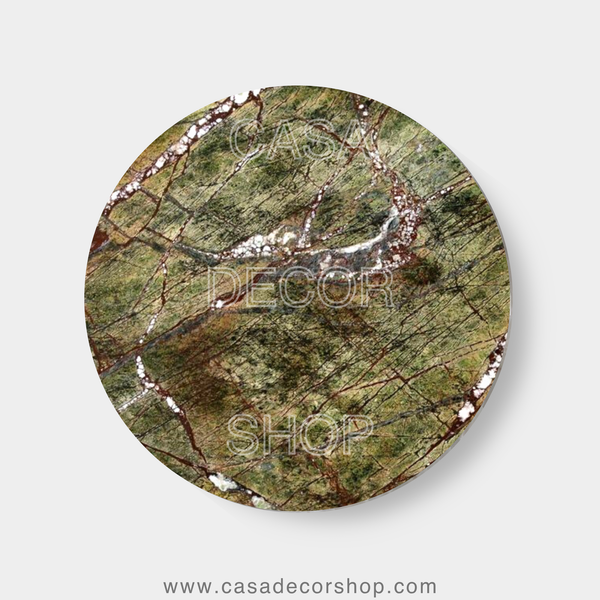 Green Rainforest Marble Table Top