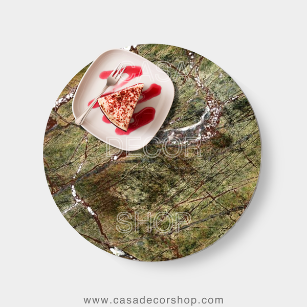 Green Rainforest Marble Table Top