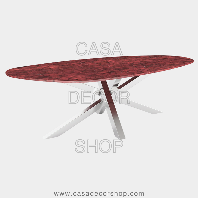 Red Jasper Dining Table