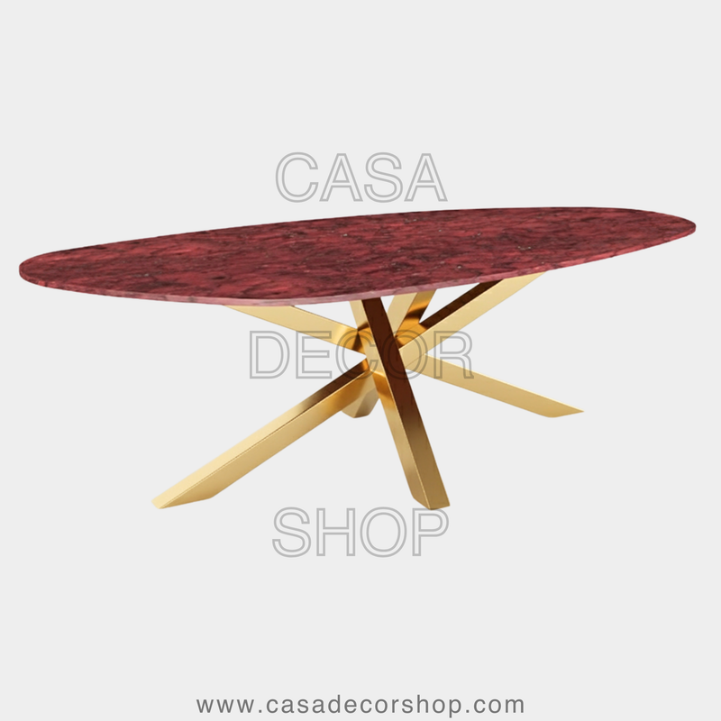 Red Jasper Dining Table