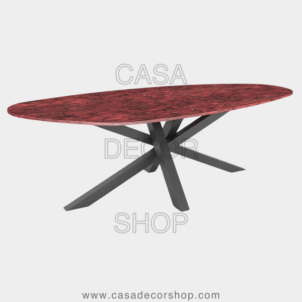 Red Jasper Dining Table
