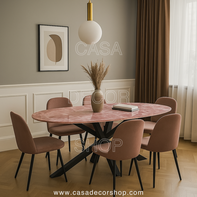 Rose Quartz Dining Table