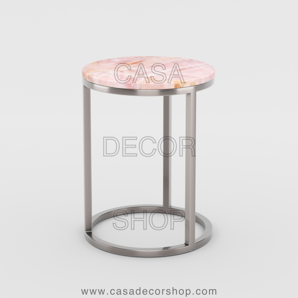 Rose Quartz Side Table