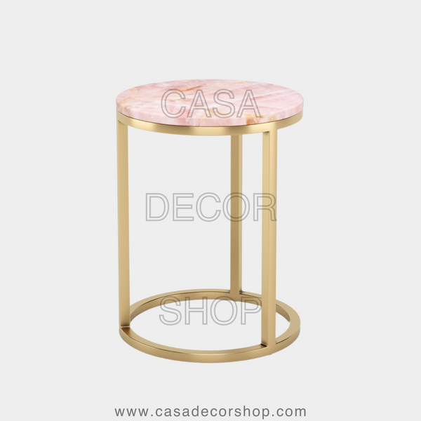 Rose Quartz Side Table