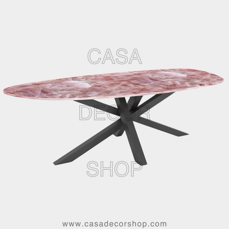 Rose Quartz Dining Table