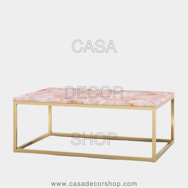 Rose Quartz Coffee Table Rectangular
