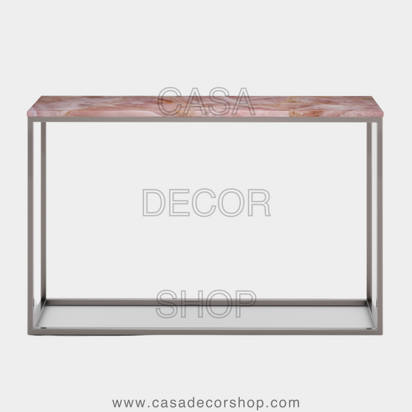 Rose Quartz Console Table