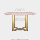 Rose Quartz Round Dining Table