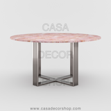 Rose Quartz Round Dining Table