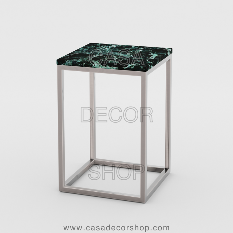 Green Marble Side Table