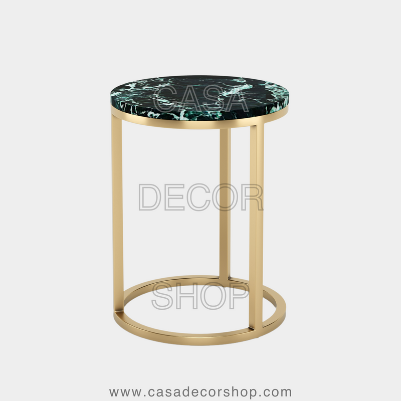 Green Marble Side Table