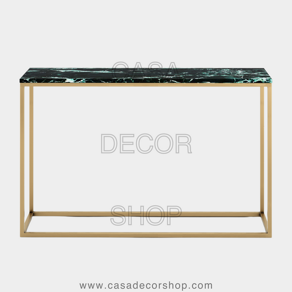 Green Marble Console Table