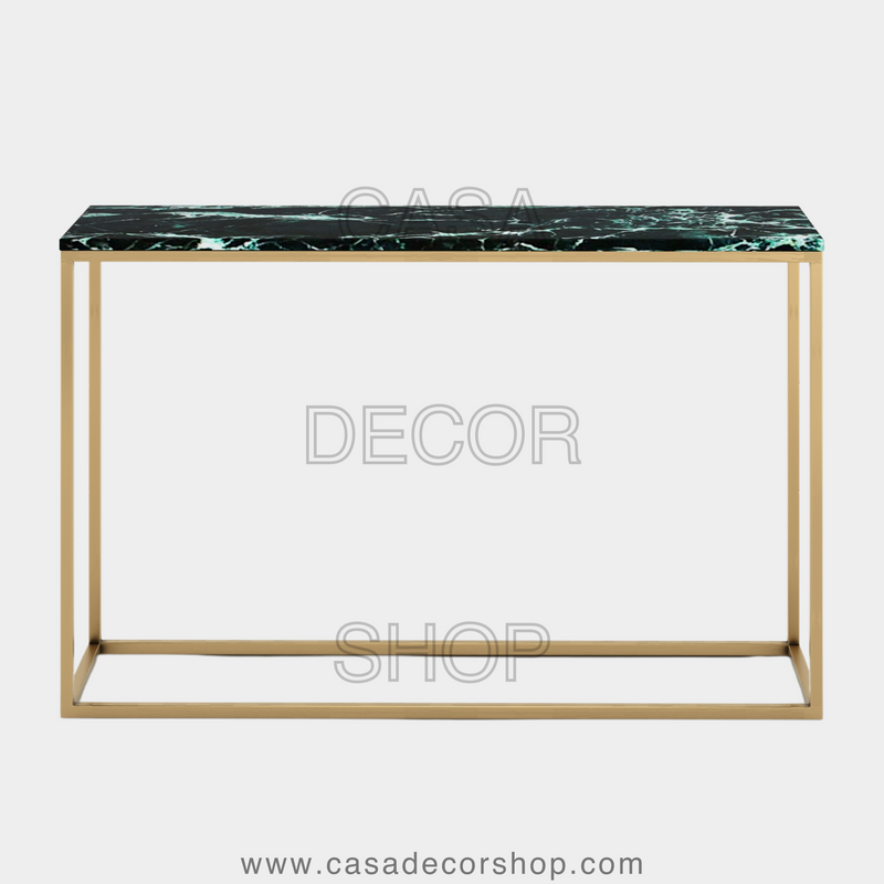 Green Marble Console Table