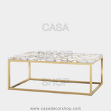 White Agate Coffee Table