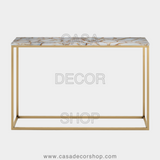 White Agate Console Table