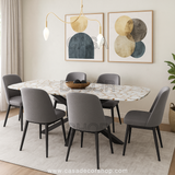 White Agate Dining Table