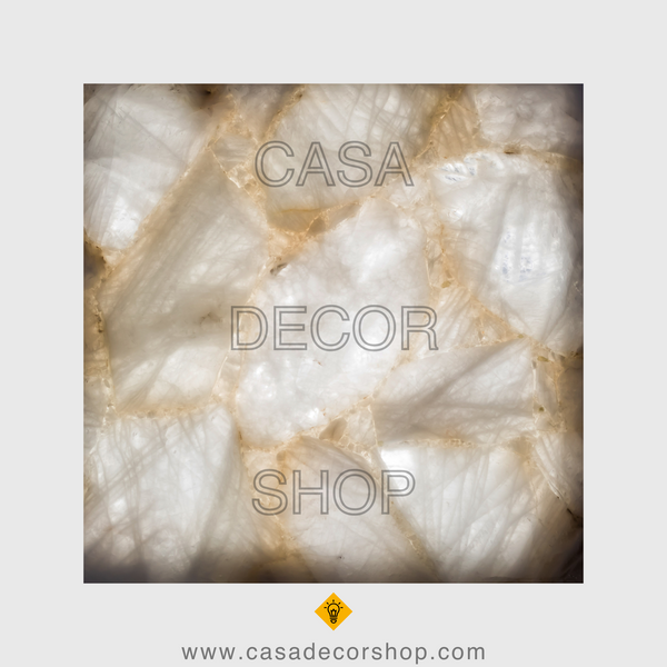 White Quartz Translucent Backlit Murals