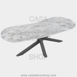 White Quartz Dining Table