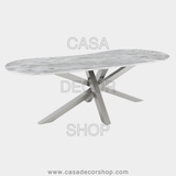 White Quartz Dining Table