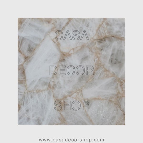 White Quartz Translucent Backlit Murals