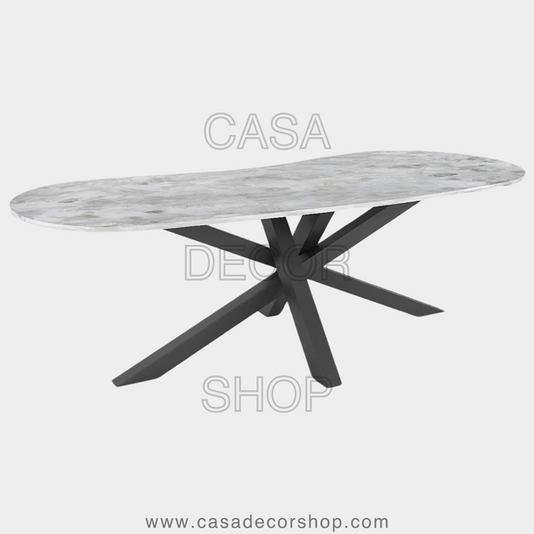 White Quartz Dining Table