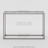 White Quartz Console Table