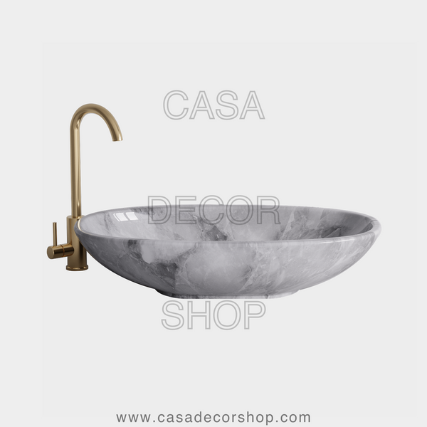 Quartz Oval Wash Basin