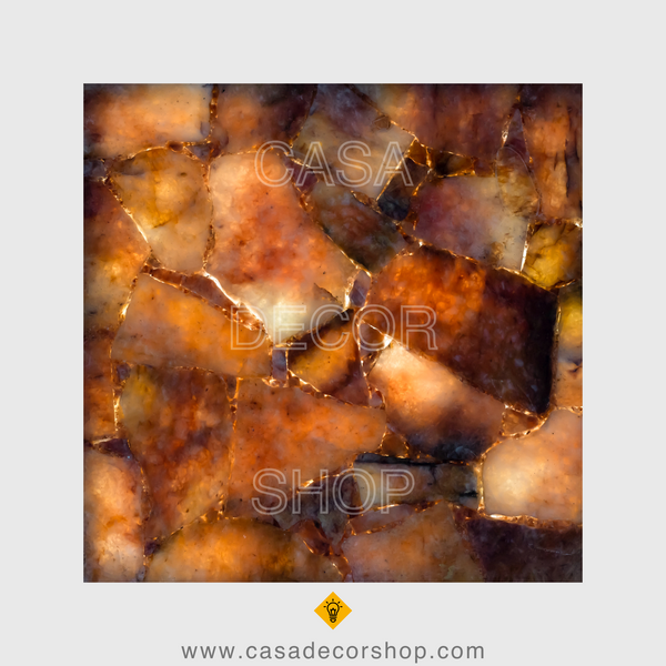 Yellow Quartz Translucent Backlit Murals