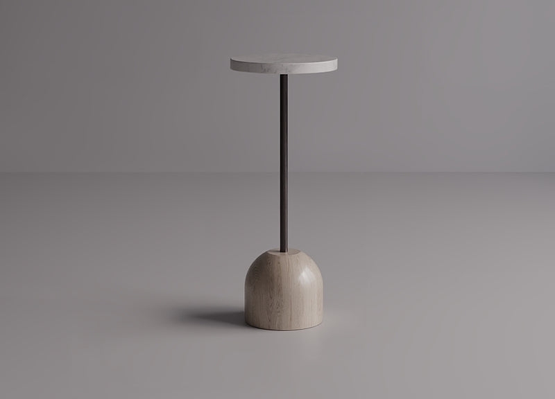 modern pedestal high bar table for rooftop bars and cocktail lounges