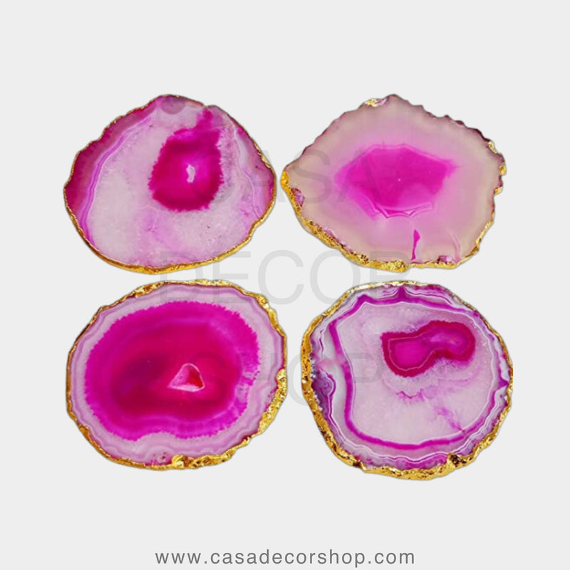 Set Of 4 Agate Coasters