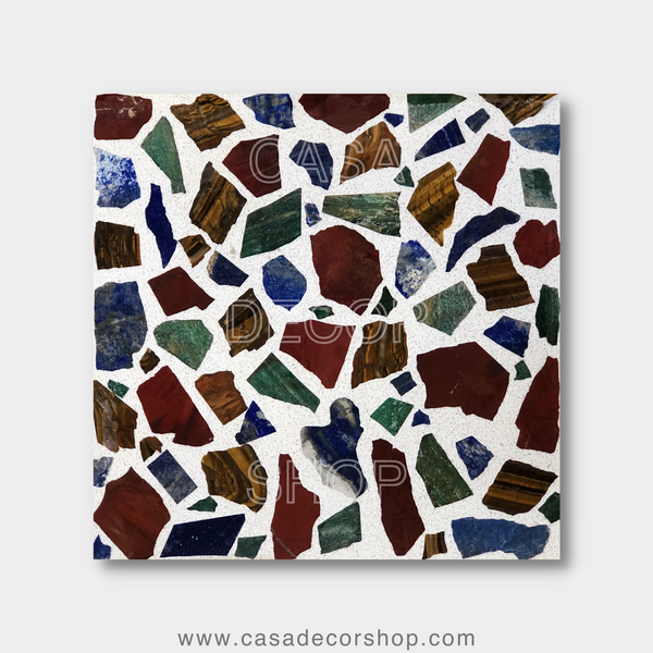 Mix Gemstone Terrazzo Table Top