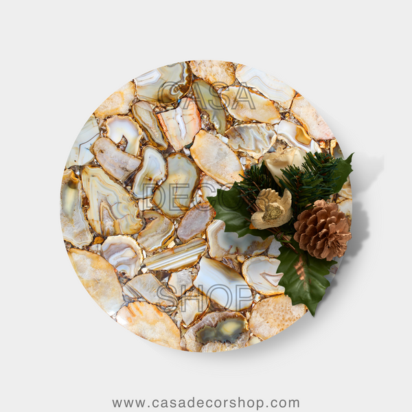 Yellow Agate Table Top