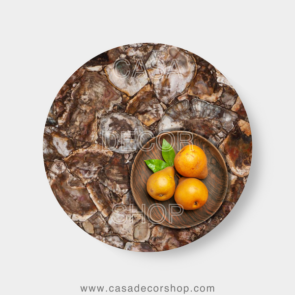 Brown Petrified Wood Table Top