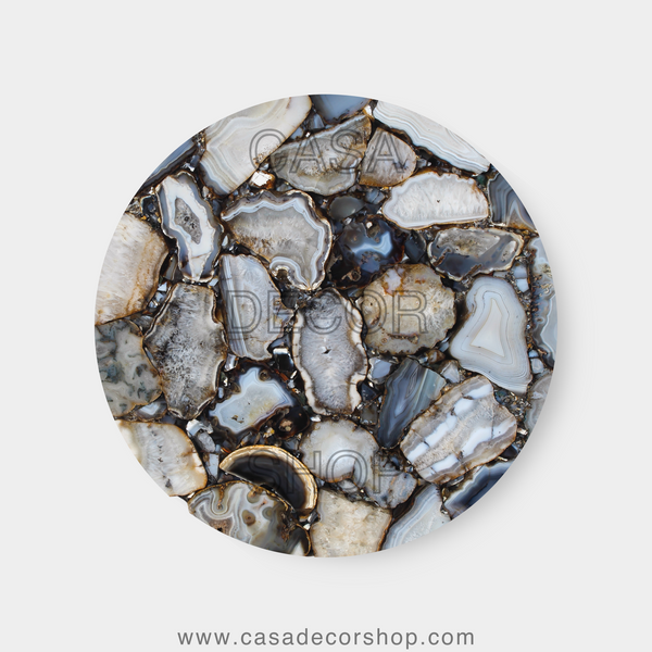 Grey Agate Table Top