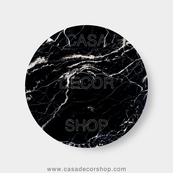 Marine Black Indian Marble Table Top