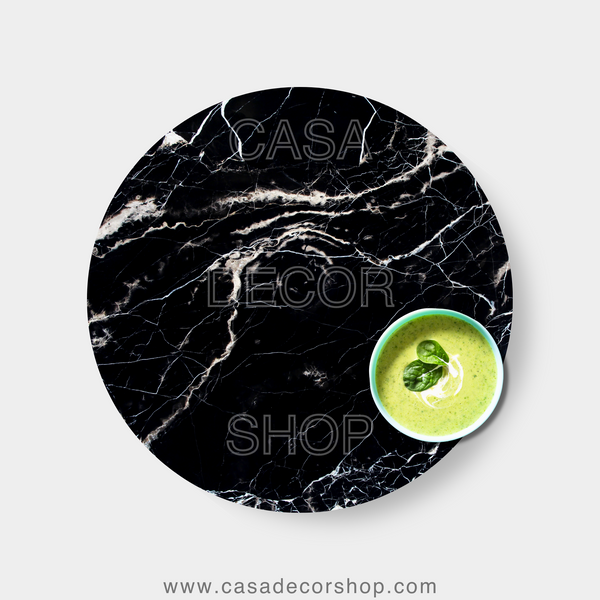 Marine Black Indian Marble Table Top