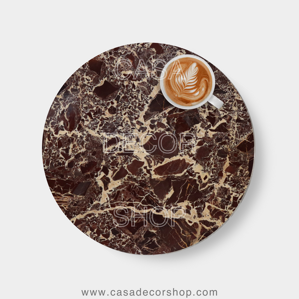 Passion Red Italian Marble Table Top