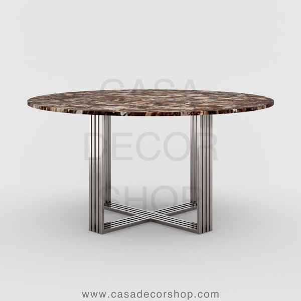 Petrified Wood Dining Table