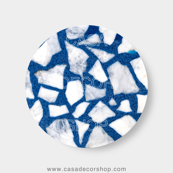 White Quartz Terrazzo Table Top